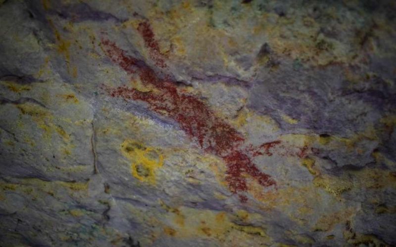pictograma de tuneles naturales en el guaviare