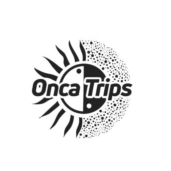logotipo de onca trips una agencia de turismo en san jose del guaviare donde vemos una dualidad